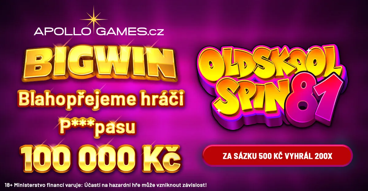 Oldskool Spin 81 – výhra 100 000 Kč